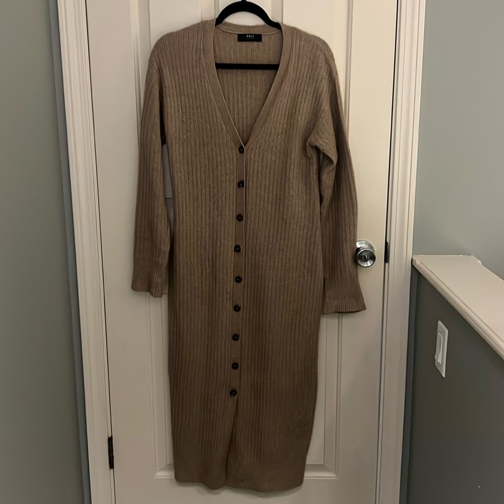 Able duster/dress in camel